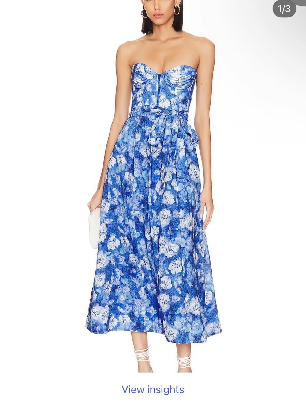Bardot strapless maxi dress